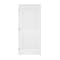 Trimlite Primed 2Panel Interior Flat Panel Door Ovolo Bead 71/4" RH Prehung Door Matte Black Hinges 3068pri8082RH10B714 - alternate 1